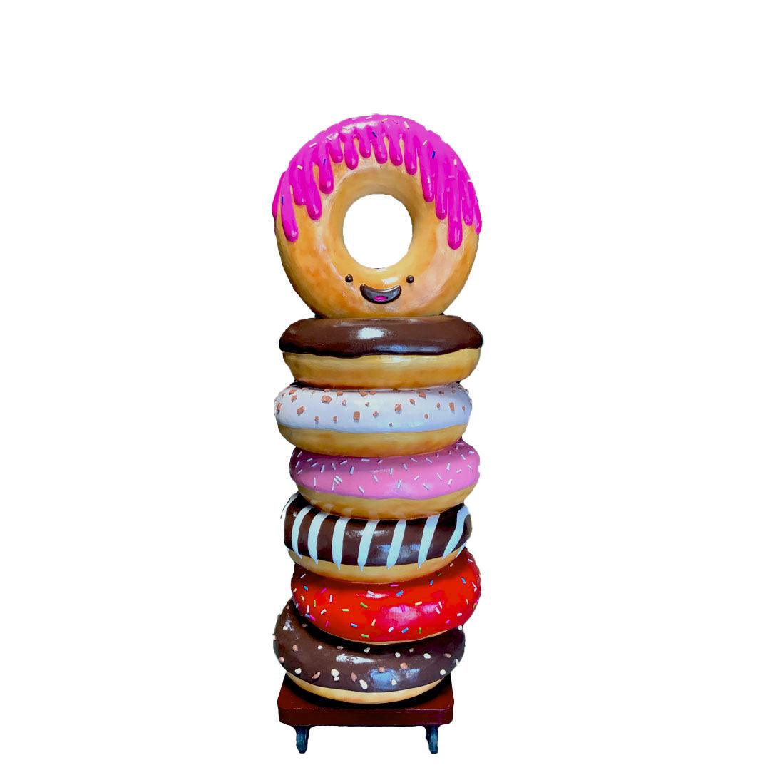 Large Stacked Donuts Statue - LM Treasures Prop Rentals