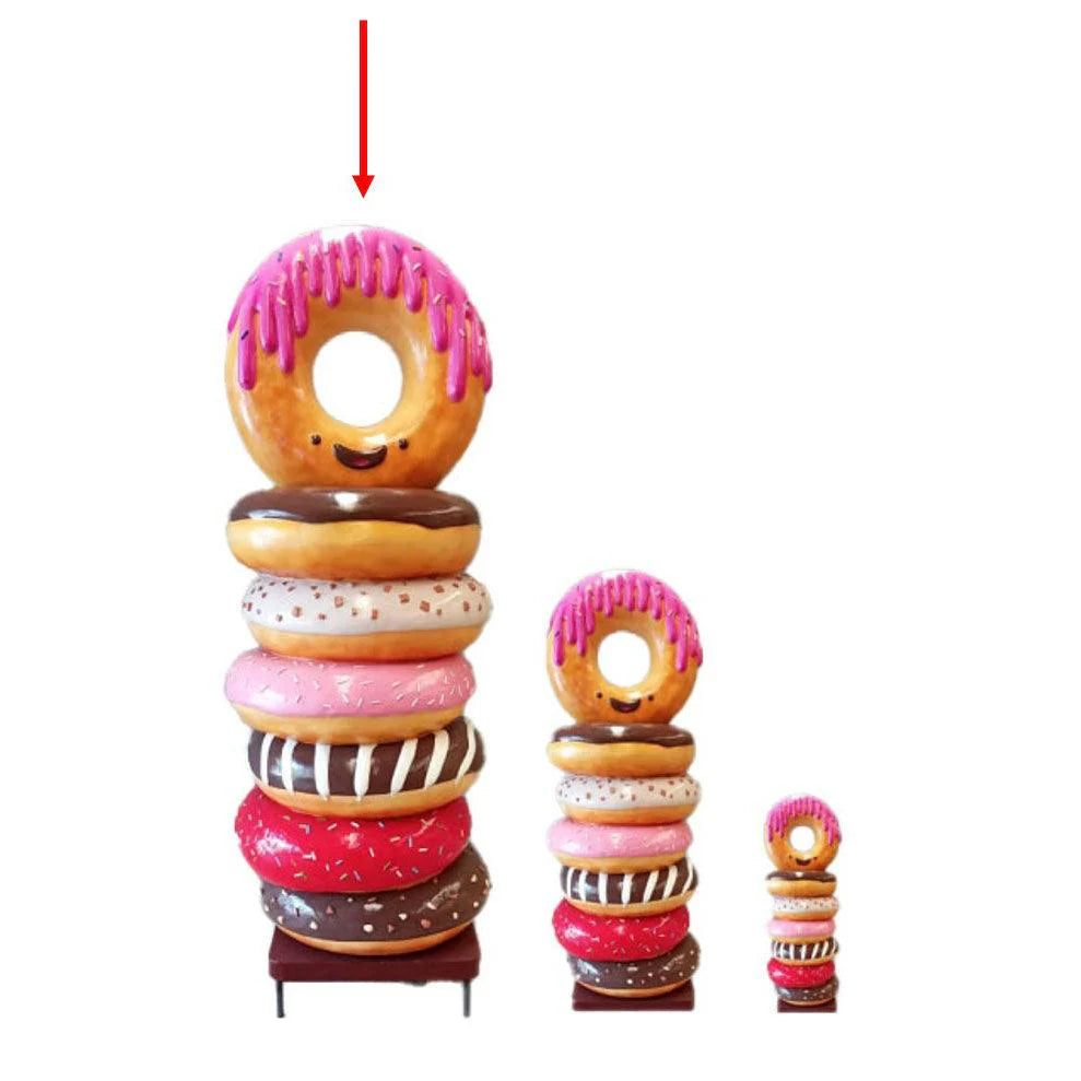 Large Stacked Donuts Statue