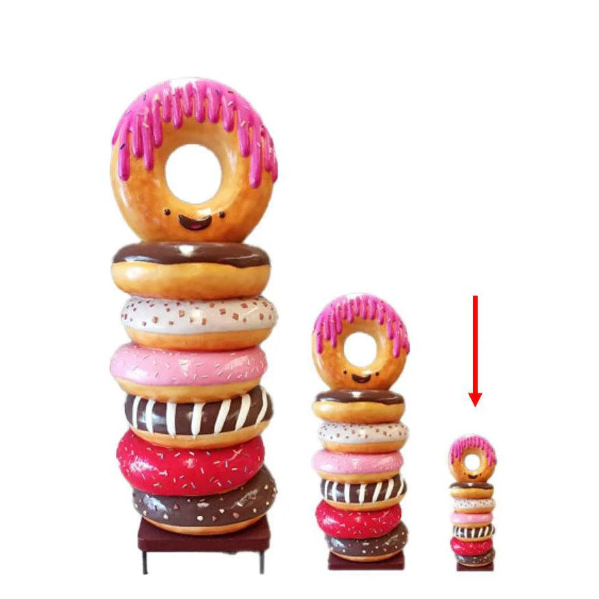 Small Stacked Donuts Statue