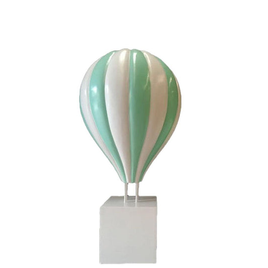 Large Green Hot Air Balloon Statue - LM Treasures Prop Rentals