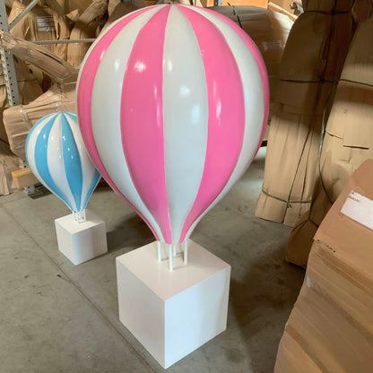 Large Pink Hot Air Balloon Statue
