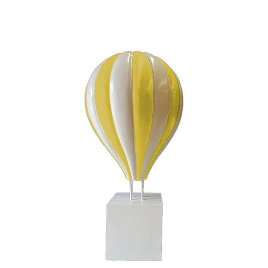 Large Yellow Hot Air Balloon Statue