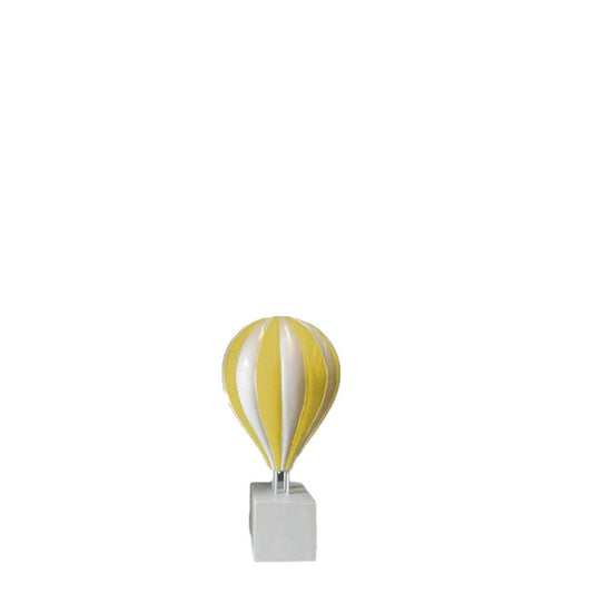 Small Yellow Hot Air Balloon Statue - LM Treasures Prop Rentals