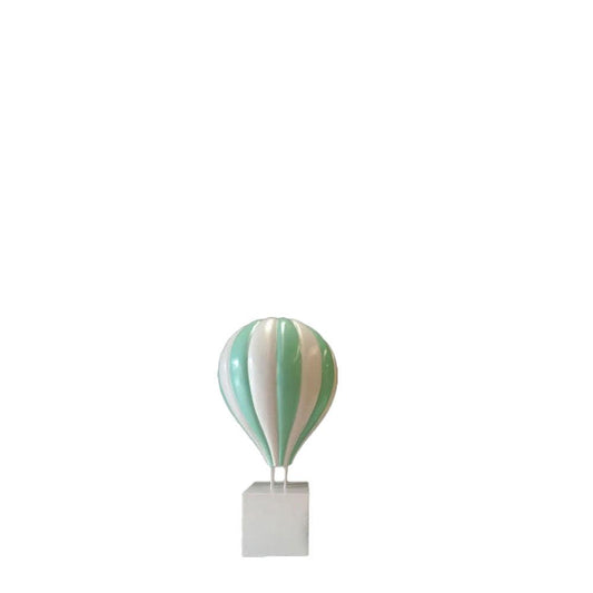 Small Green Hot Air Balloon Statue - LM Treasures Prop Rentals