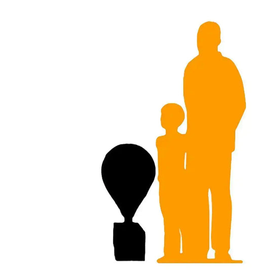 Small Green Hot Air Balloon Statue M0209MG-3613-A