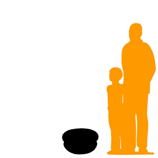 Medium Blue Macaroon Statue