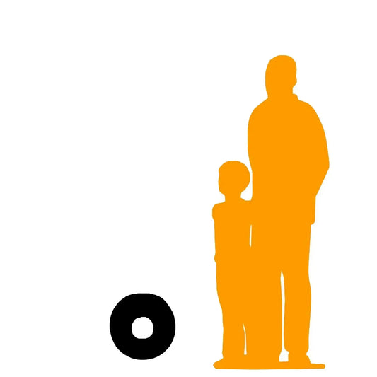 Medium Vanilla Donut With Nuts Statue R0382M-3617C-A