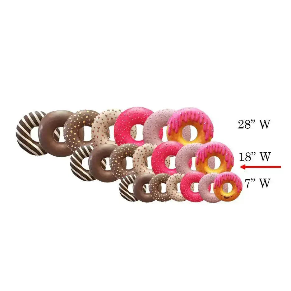 Medium Vanilla Donut With Nuts Statue R0382M-3617C-A