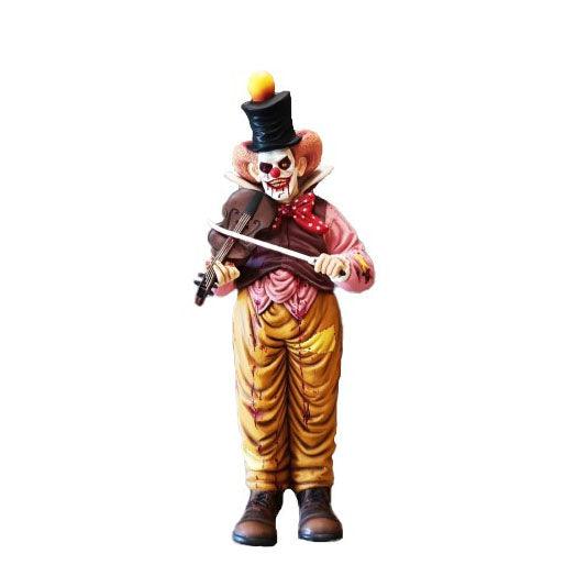 Scary Clown Playing Violin Life Size Statue