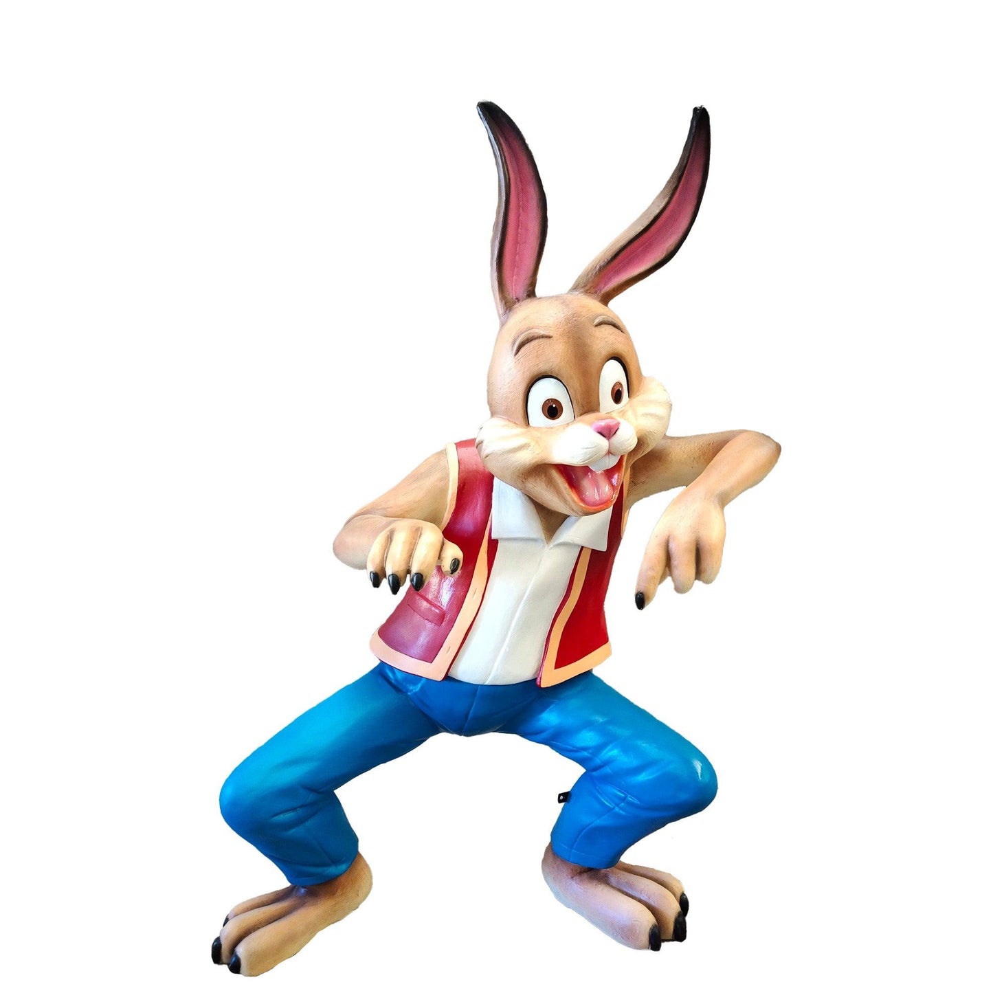 Funny Bunny Rabbit Father Statue - LM Treasures Prop Rentals