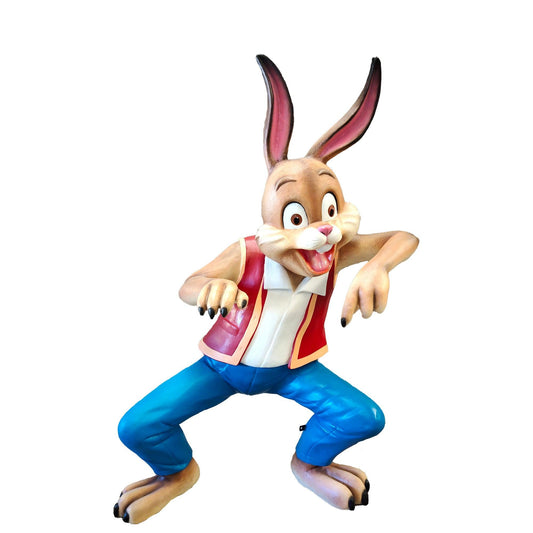 Funny Bunny Rabbit Father Statue - LM Treasures Prop Rentals