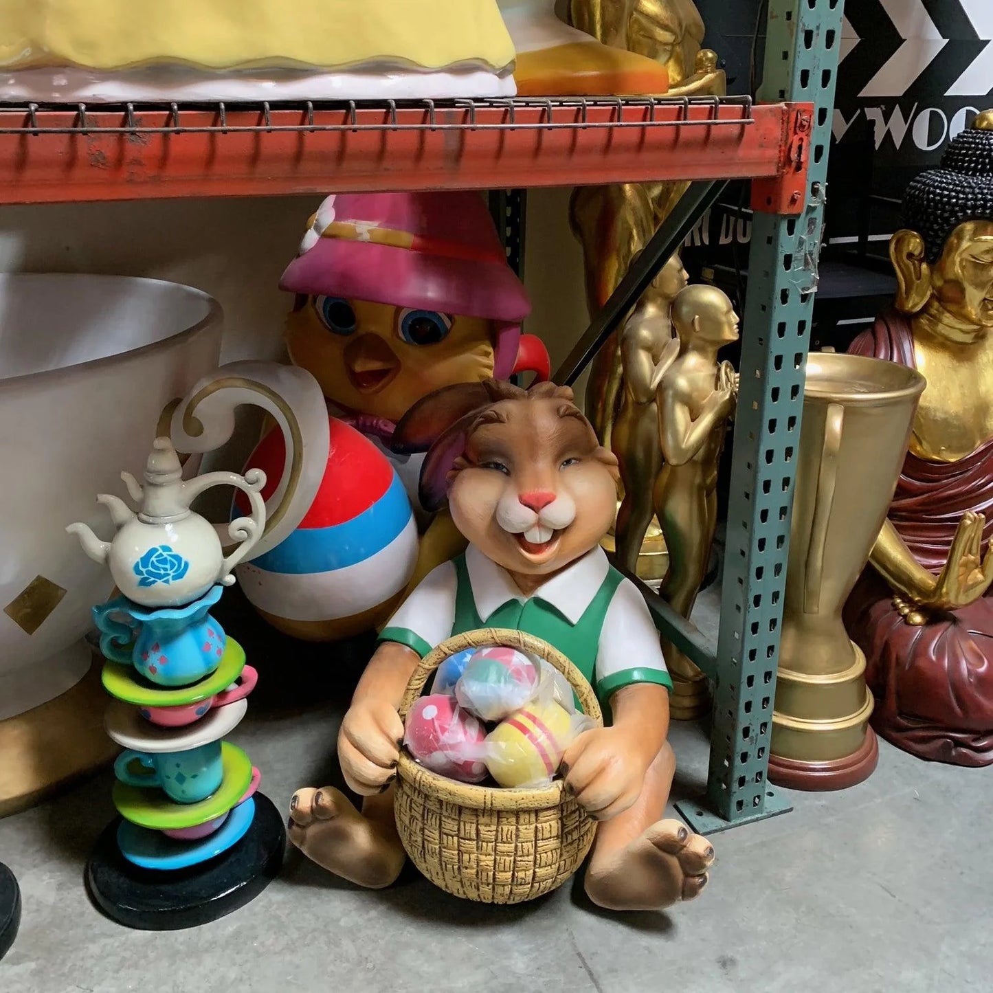 Funny Bunny Rabbit Boy Statue