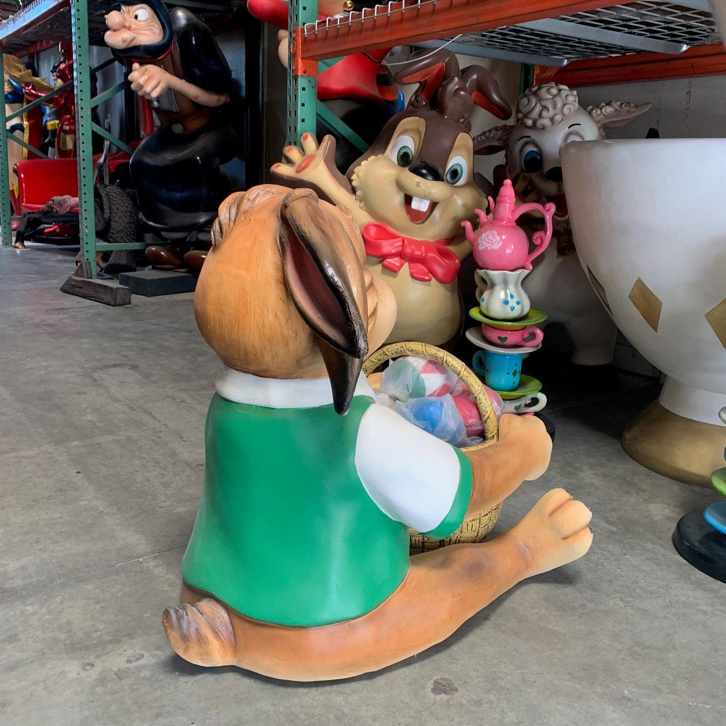 Funny Bunny Rabbit Boy Statue