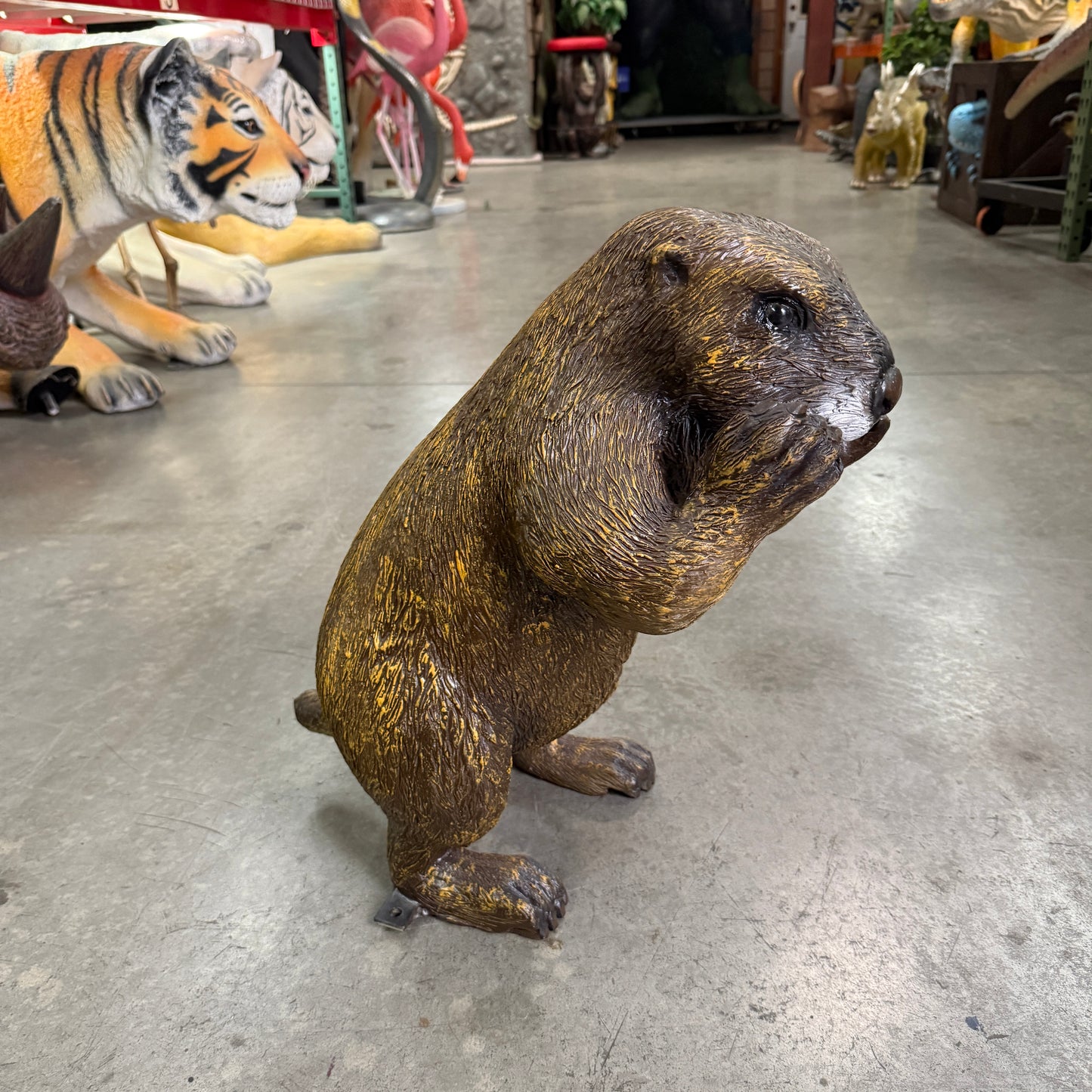 Standing Groundhog Statue