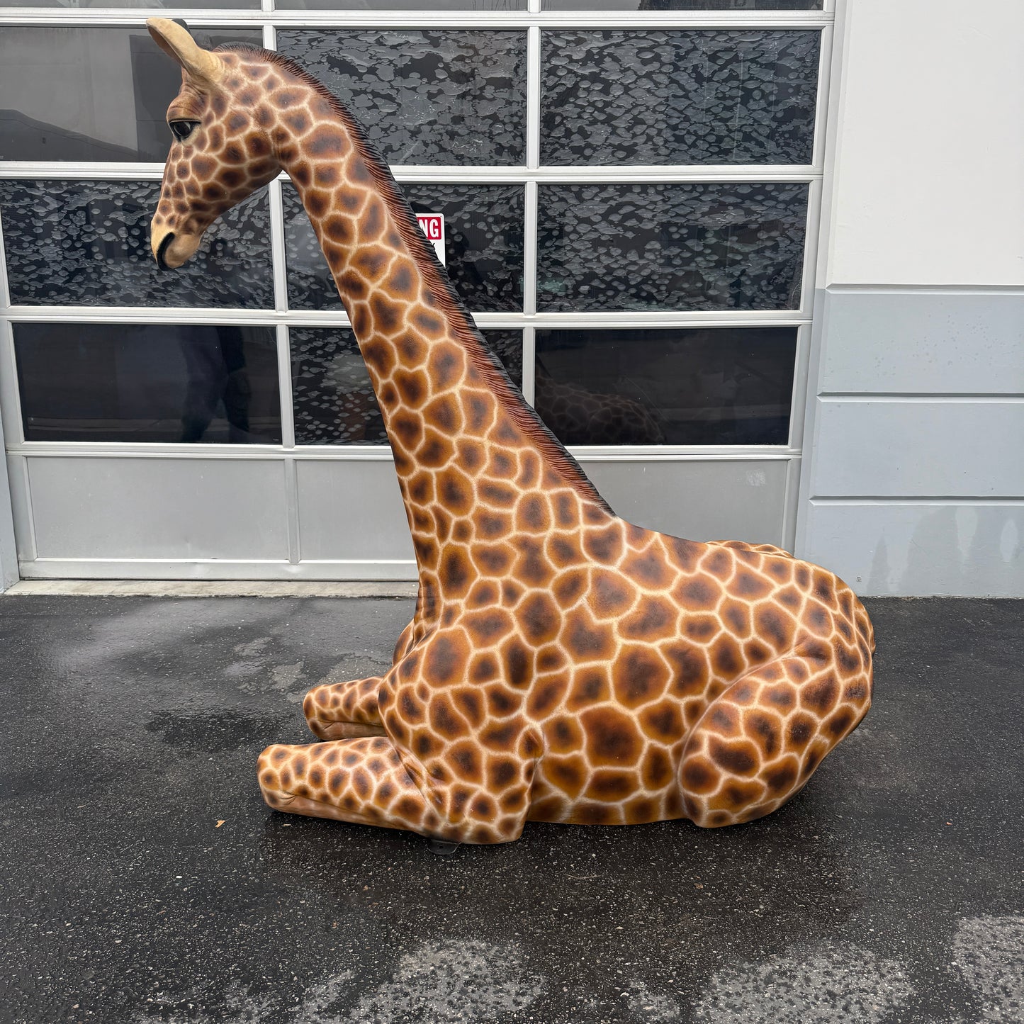 Large Laying Giraffe Statue