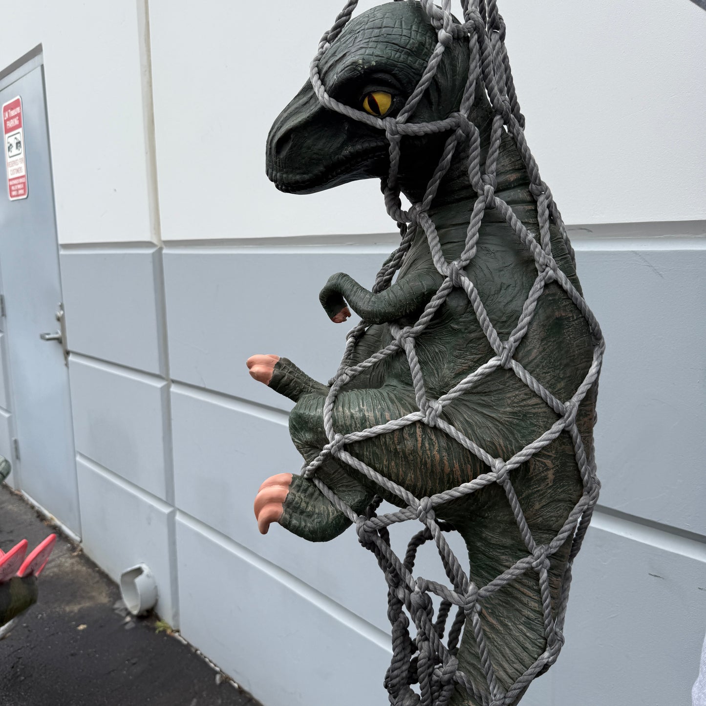 Hanging Baby T-Rex Dinosaur Statue