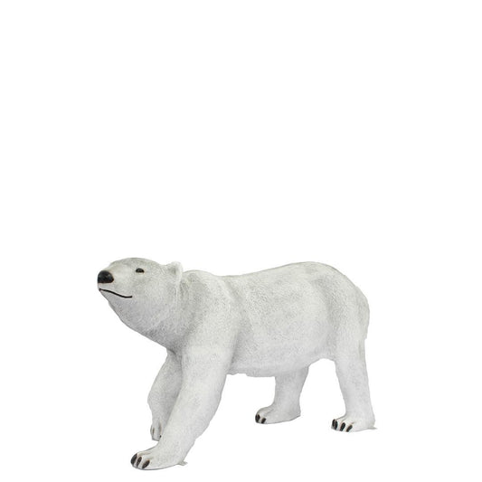 Walking Polar Bear Head Up Statue - LM Treasures Prop Rentals