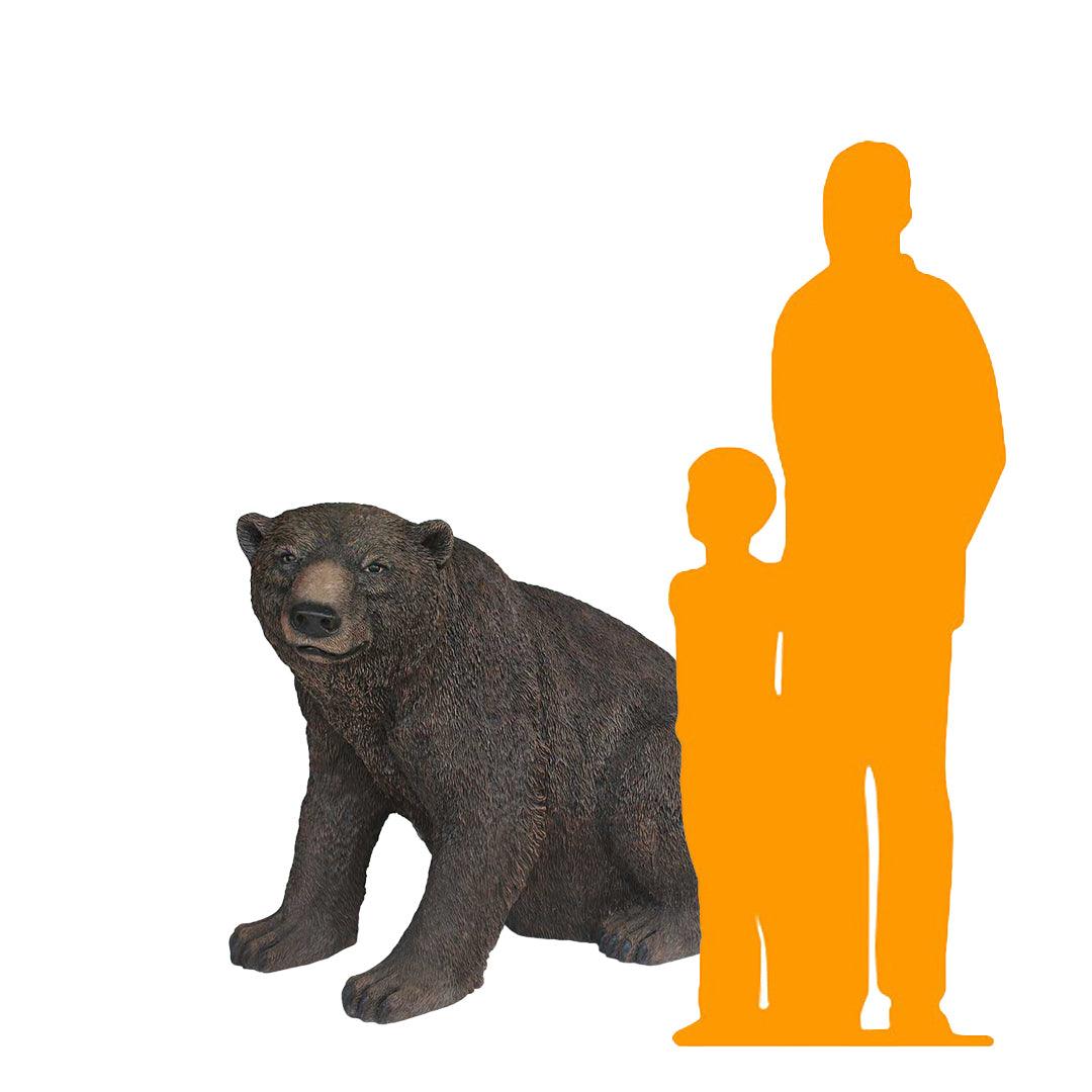 Sitting Black Bear Statue