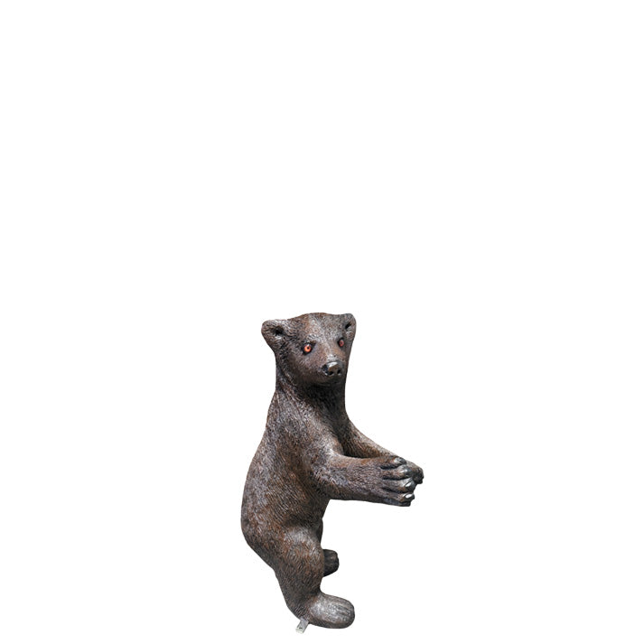 Brown Baby Bear Cub Statue