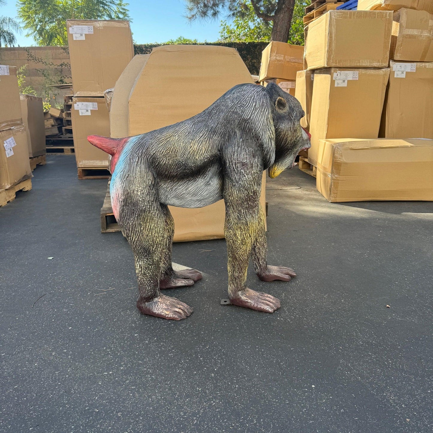 Baboon Monkey Statue