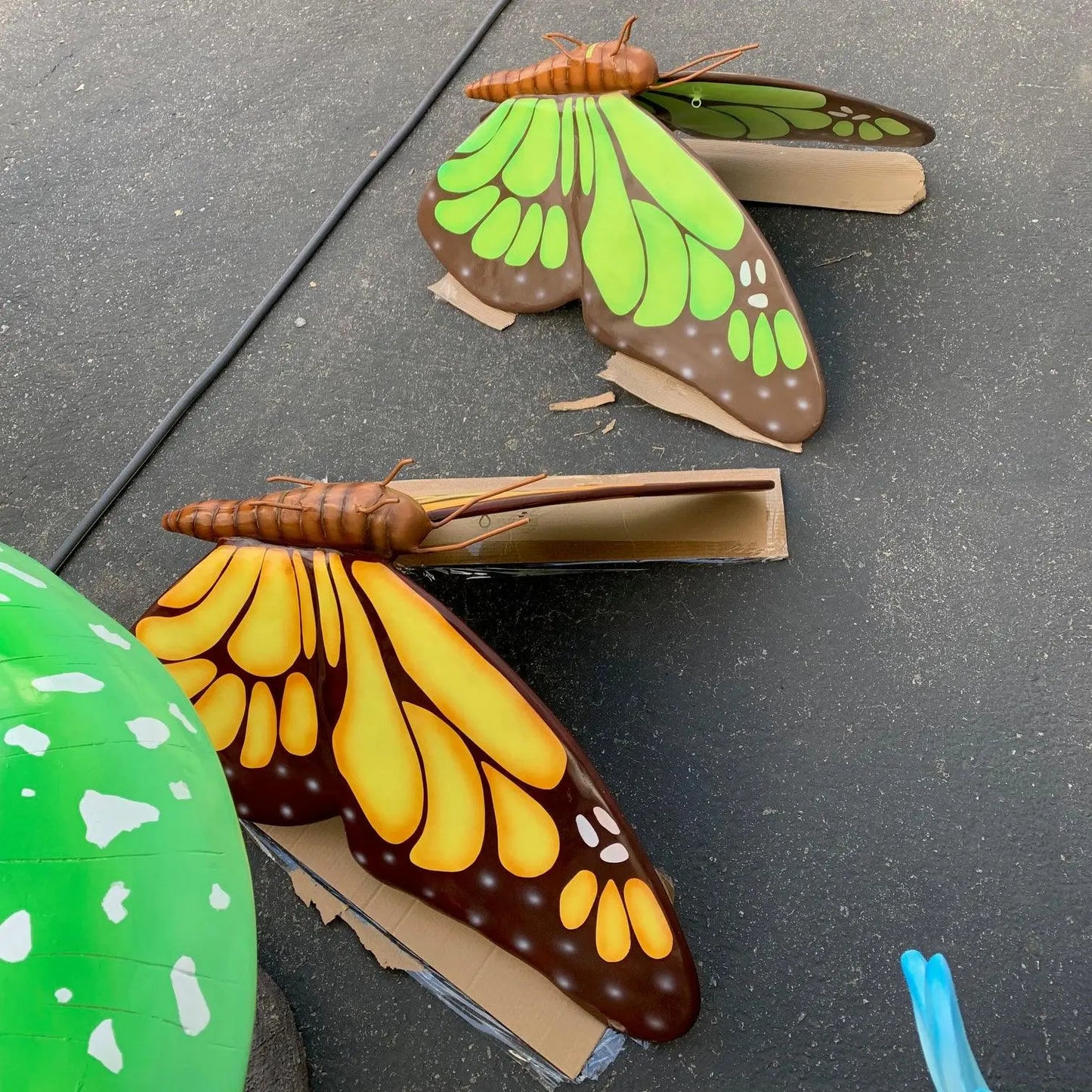 Large Orange Butterfly Statue A0858O-4137-T