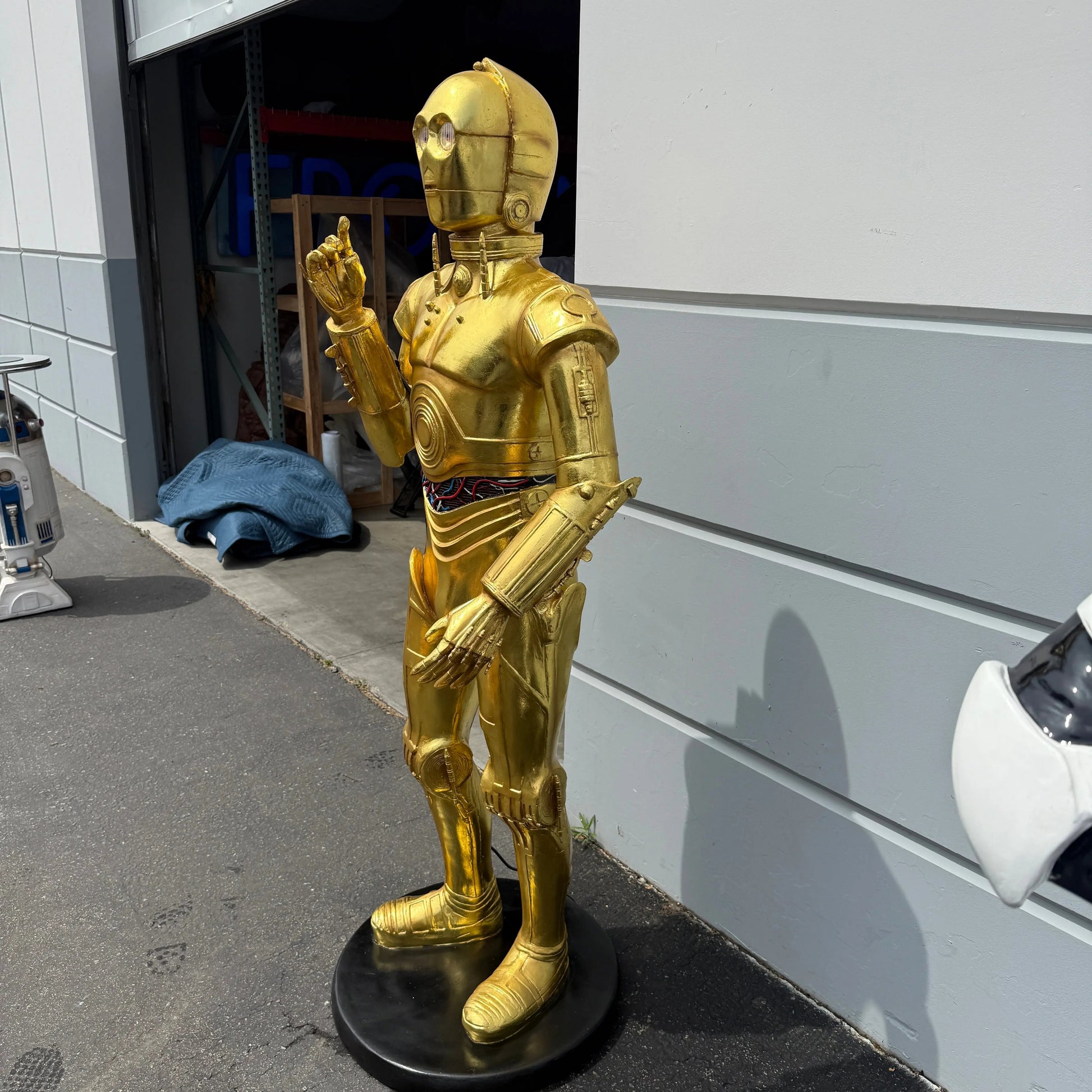 Gold Space Robot Statue LS146A-2929-A