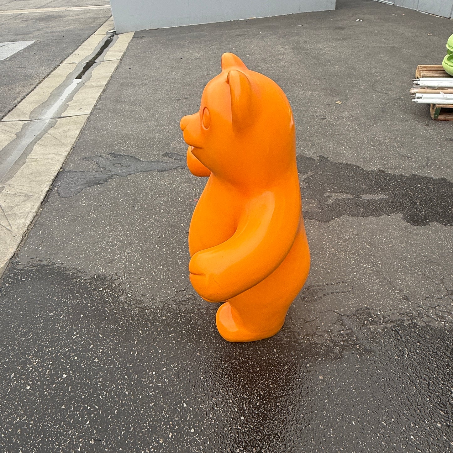 Large Orange Gummy Bear Statue