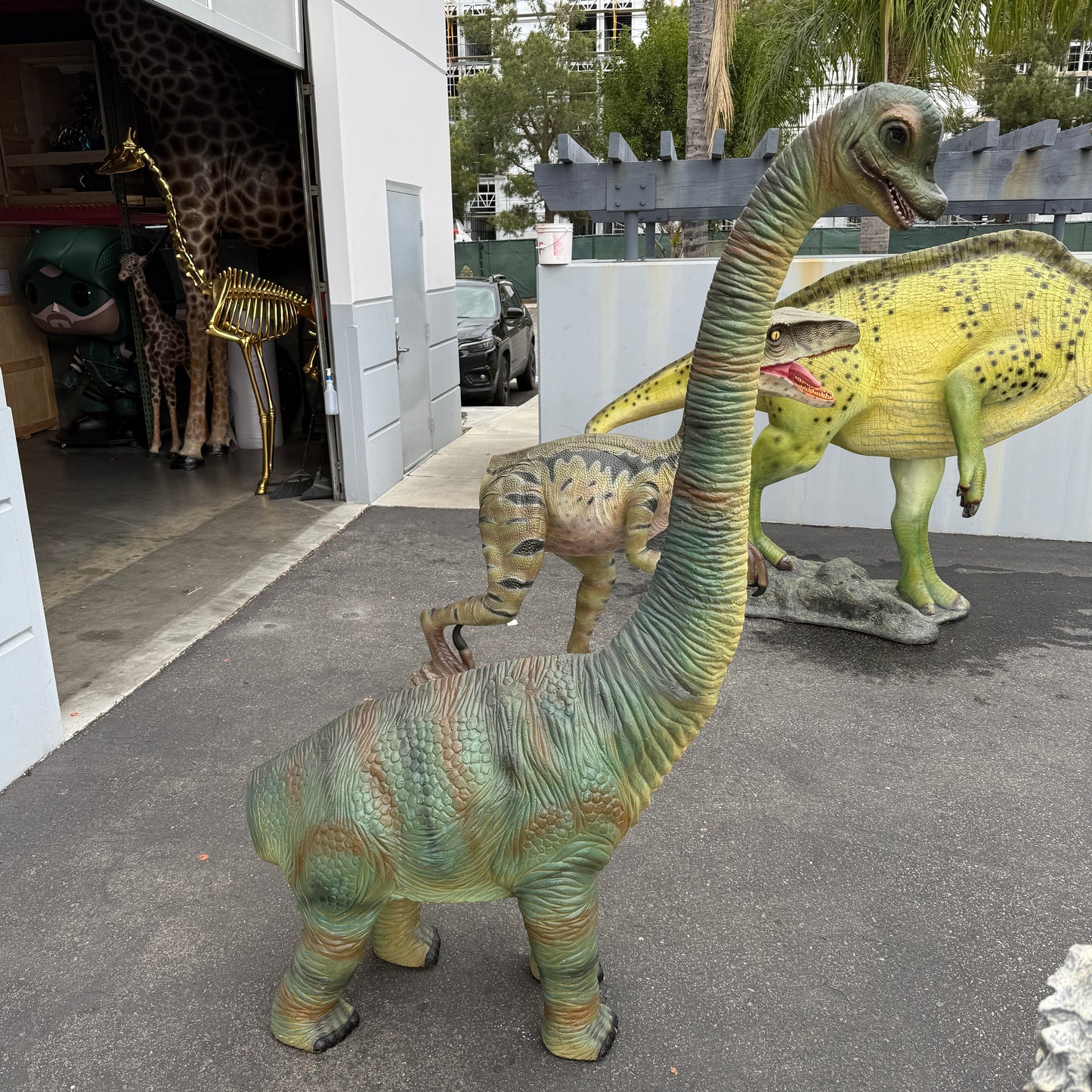 Baby Brachiosaurus Dinosaur Statue
