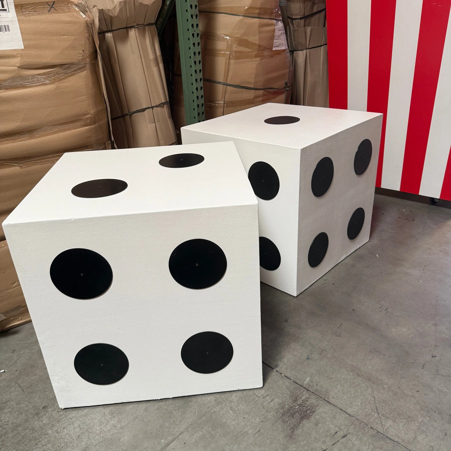 Giant Dice Set Over Size Statue DICE