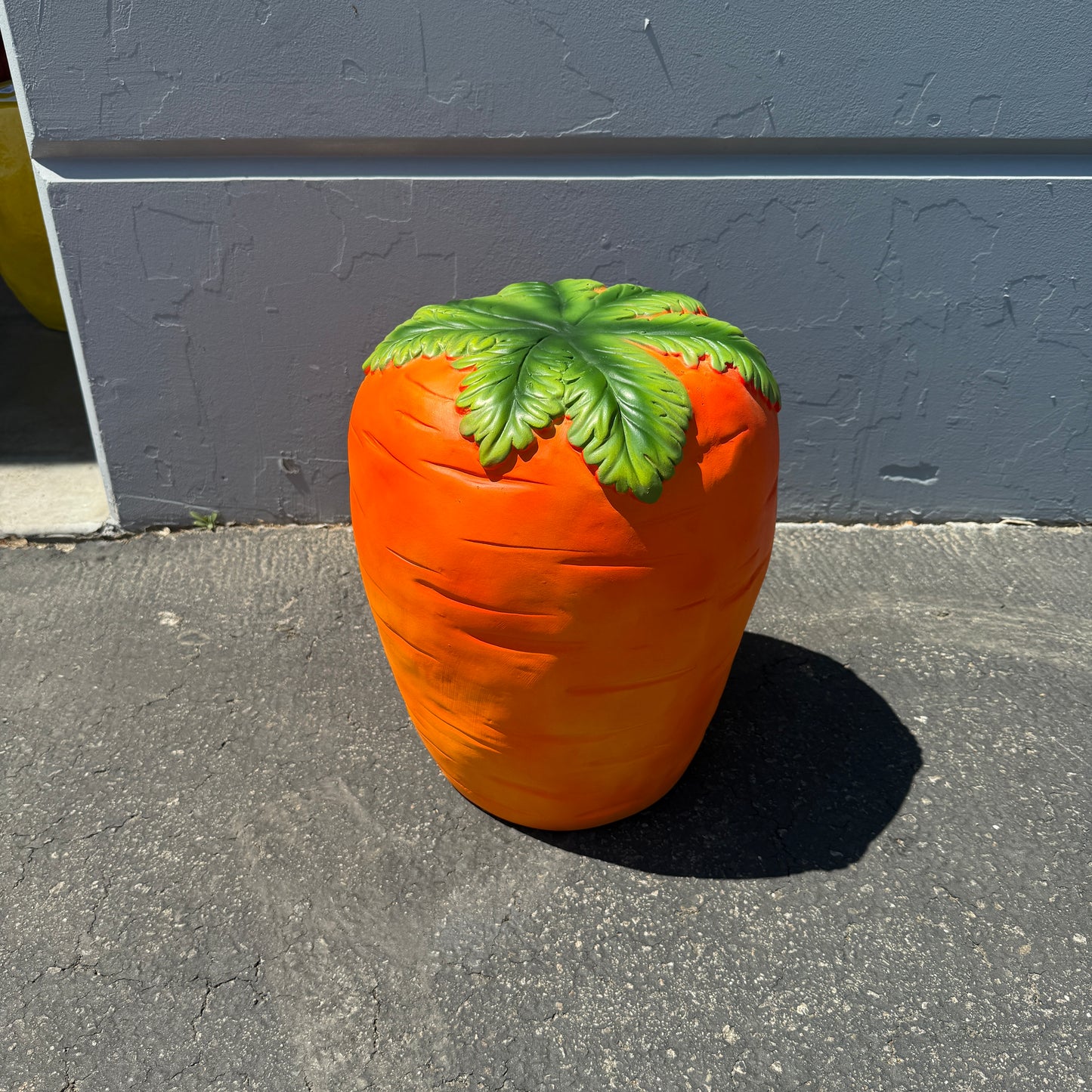 Carrot Veggie Table Stool Statue