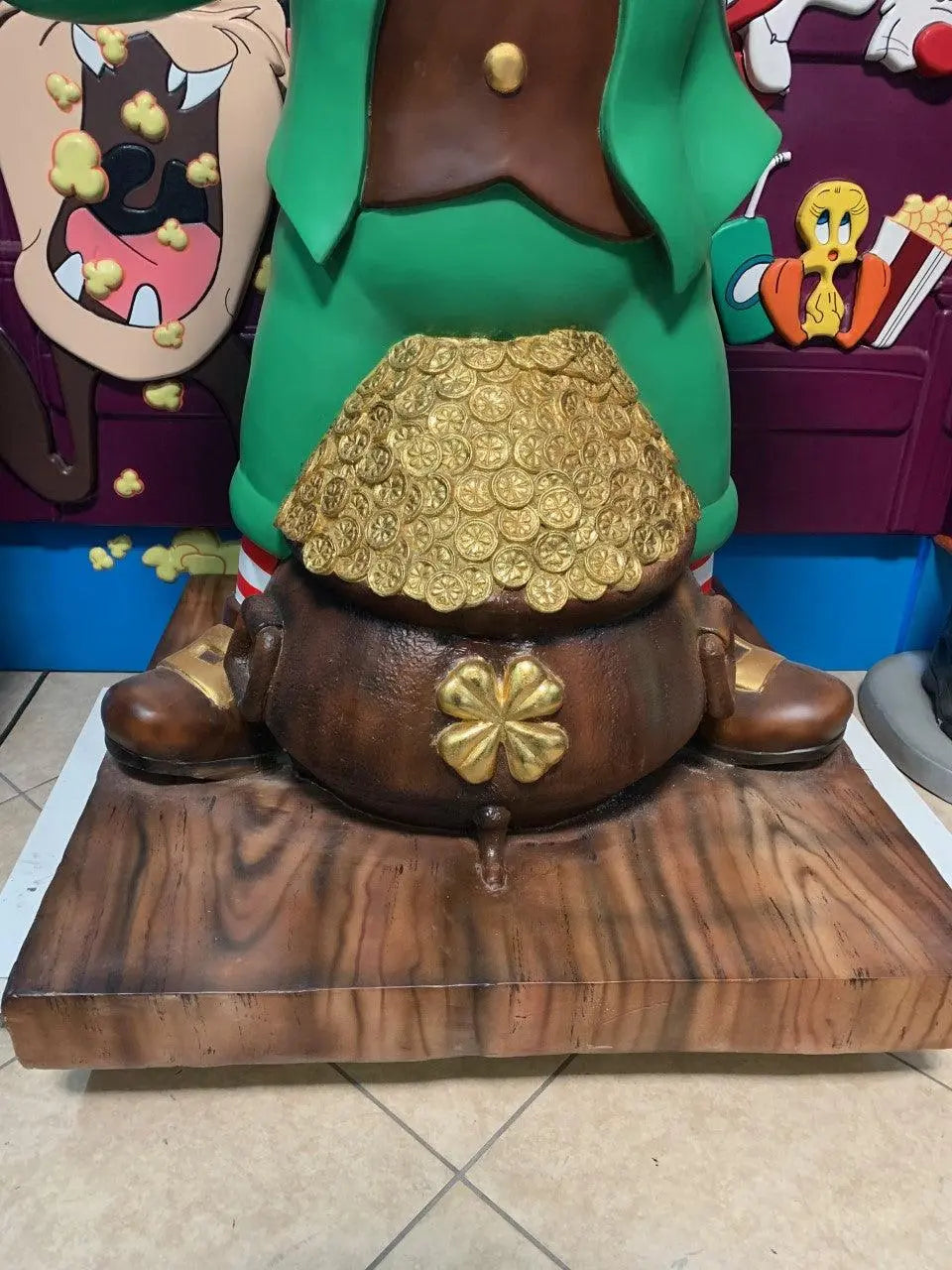 Leprechaun With Gold Life Size Statue LS380-5129-T