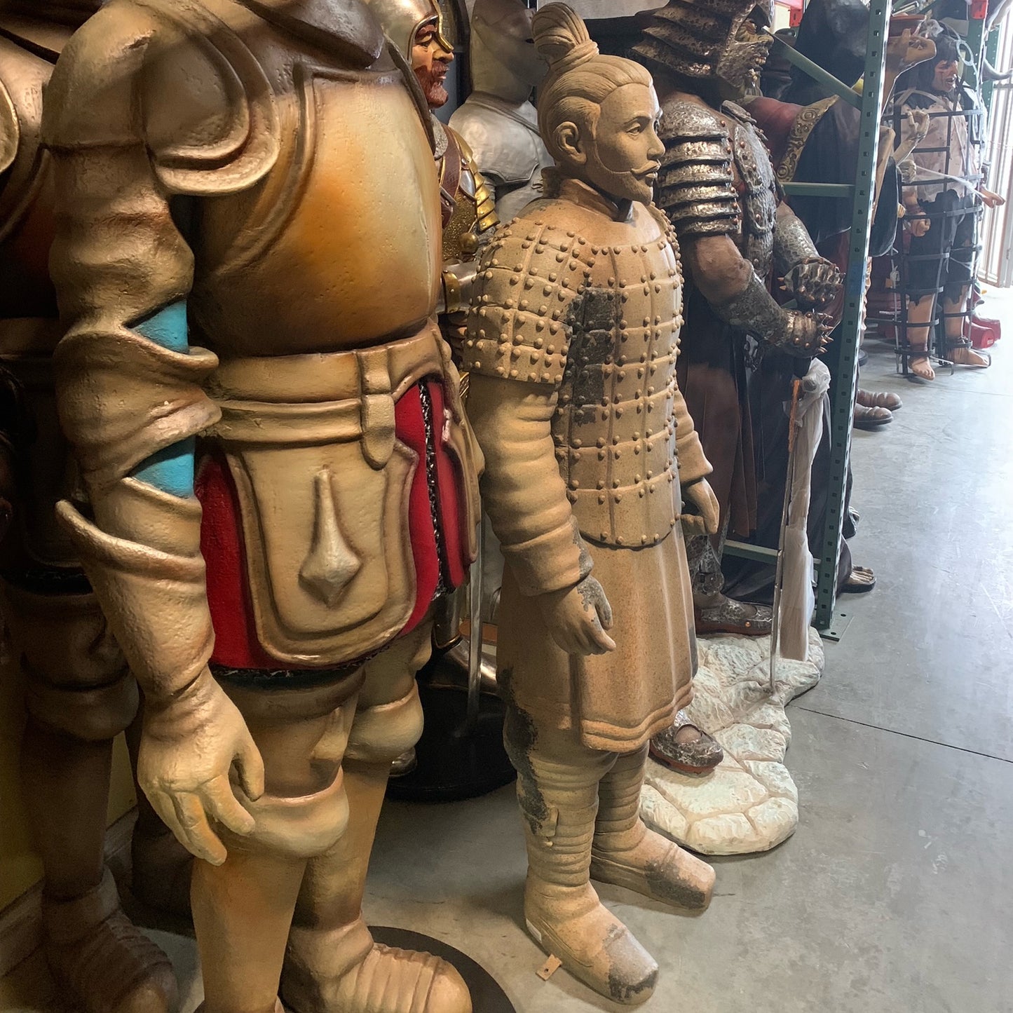 Stone Warrior Life Size Statue