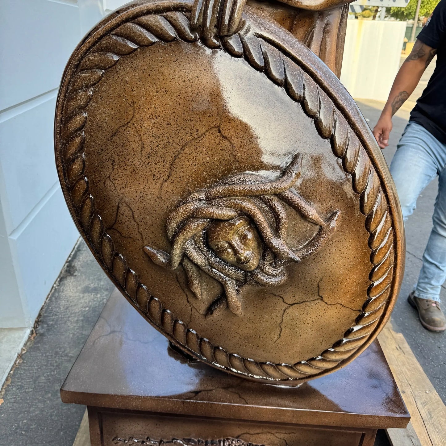 Atlantis Warrior Life Size Statue LS384-5154-T