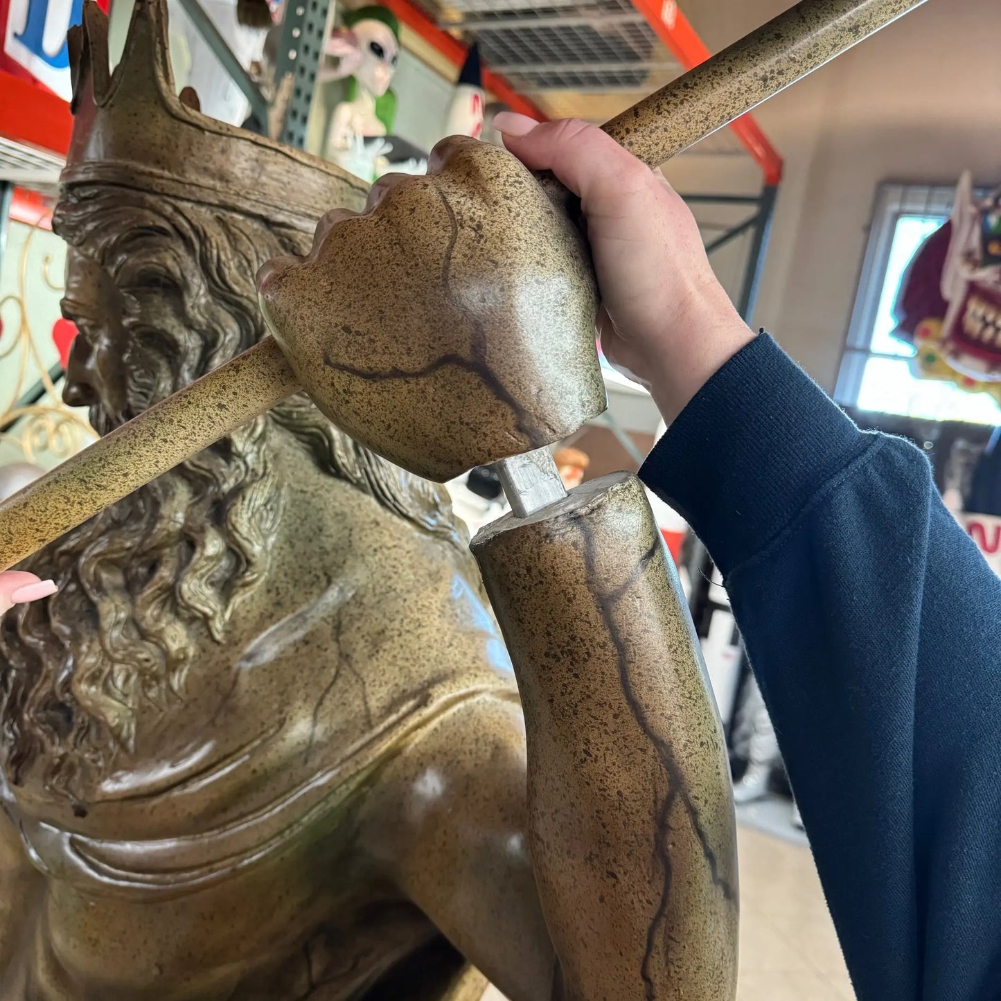 Neptune Life Size Statue LS417-5155-T