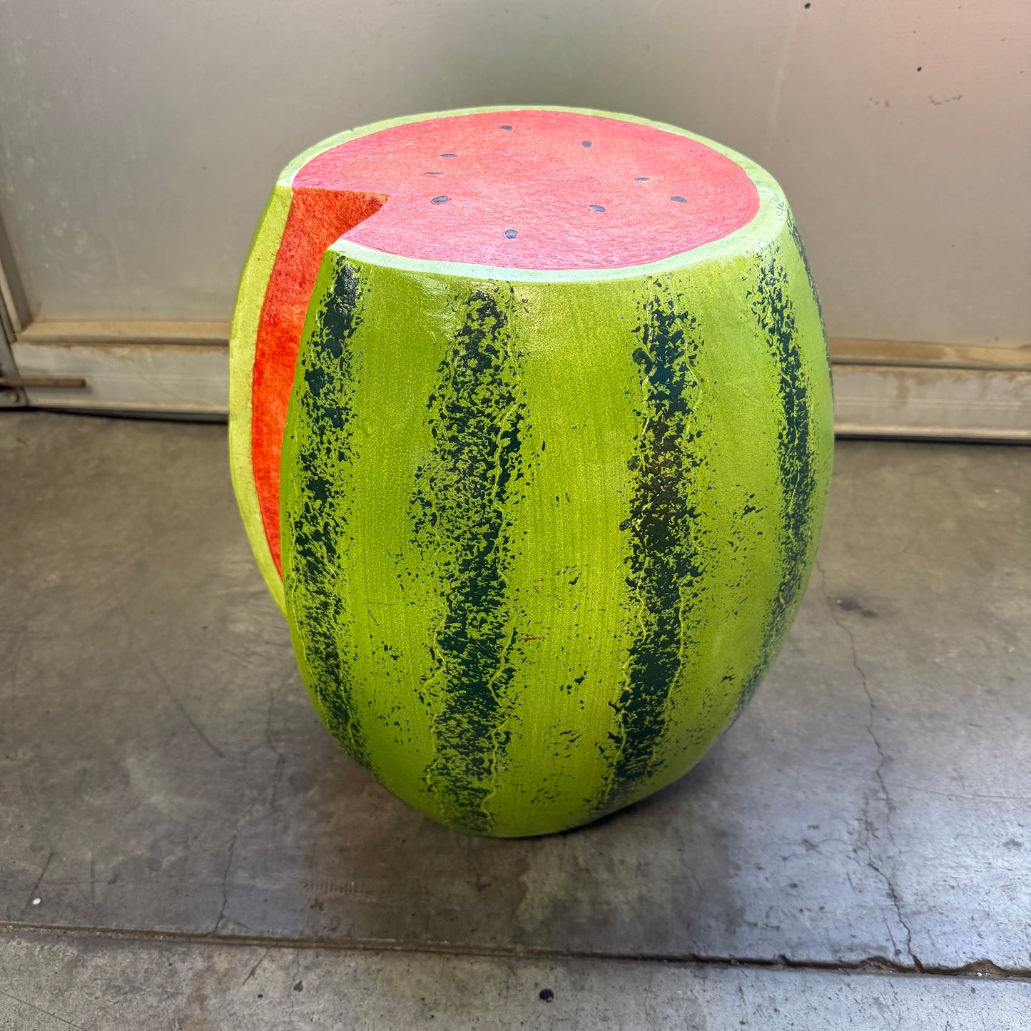 Watermelon Fruit Table Stool Statue