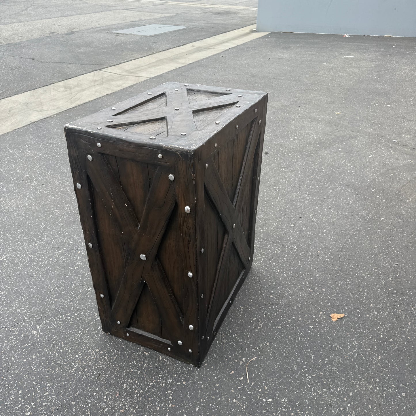 Large Dark Brown Crate