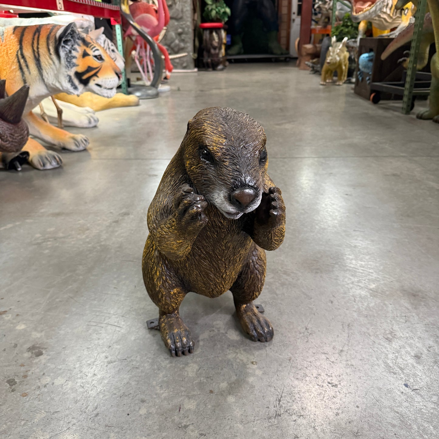 Standing Groundhog Statue