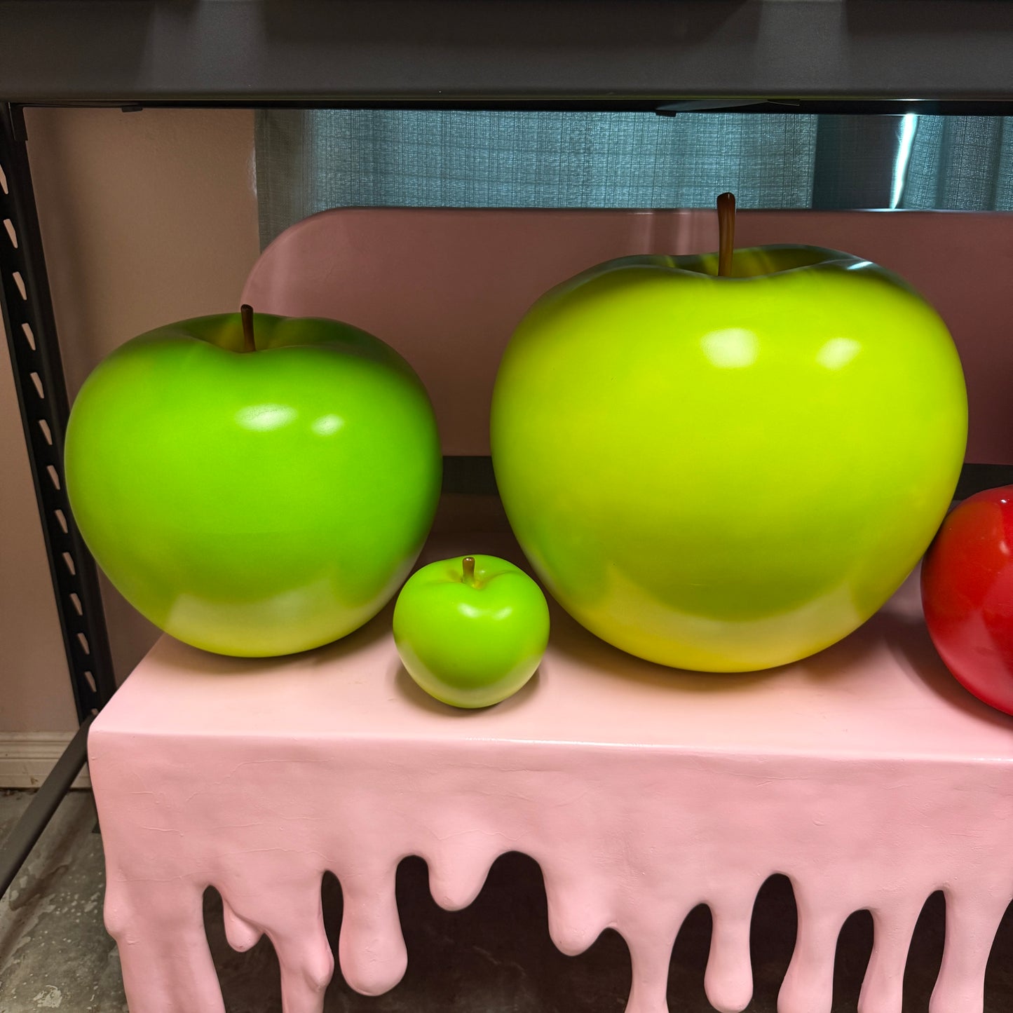 Large Green Apple Statue