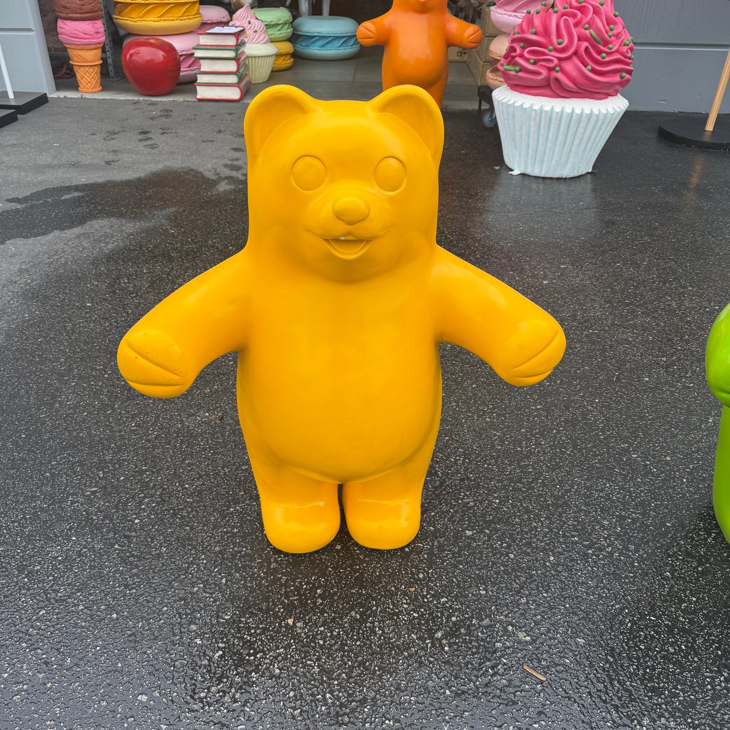 Large Yellow Gummy Bear Statue