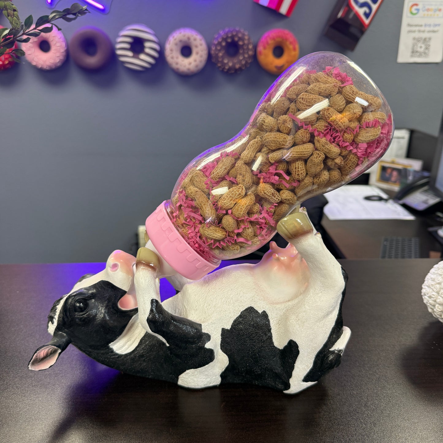 Cow Bottle Holder Statue