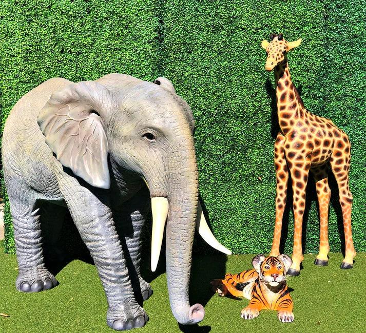 Large Standing Elephant Statue A0593-R093-PT