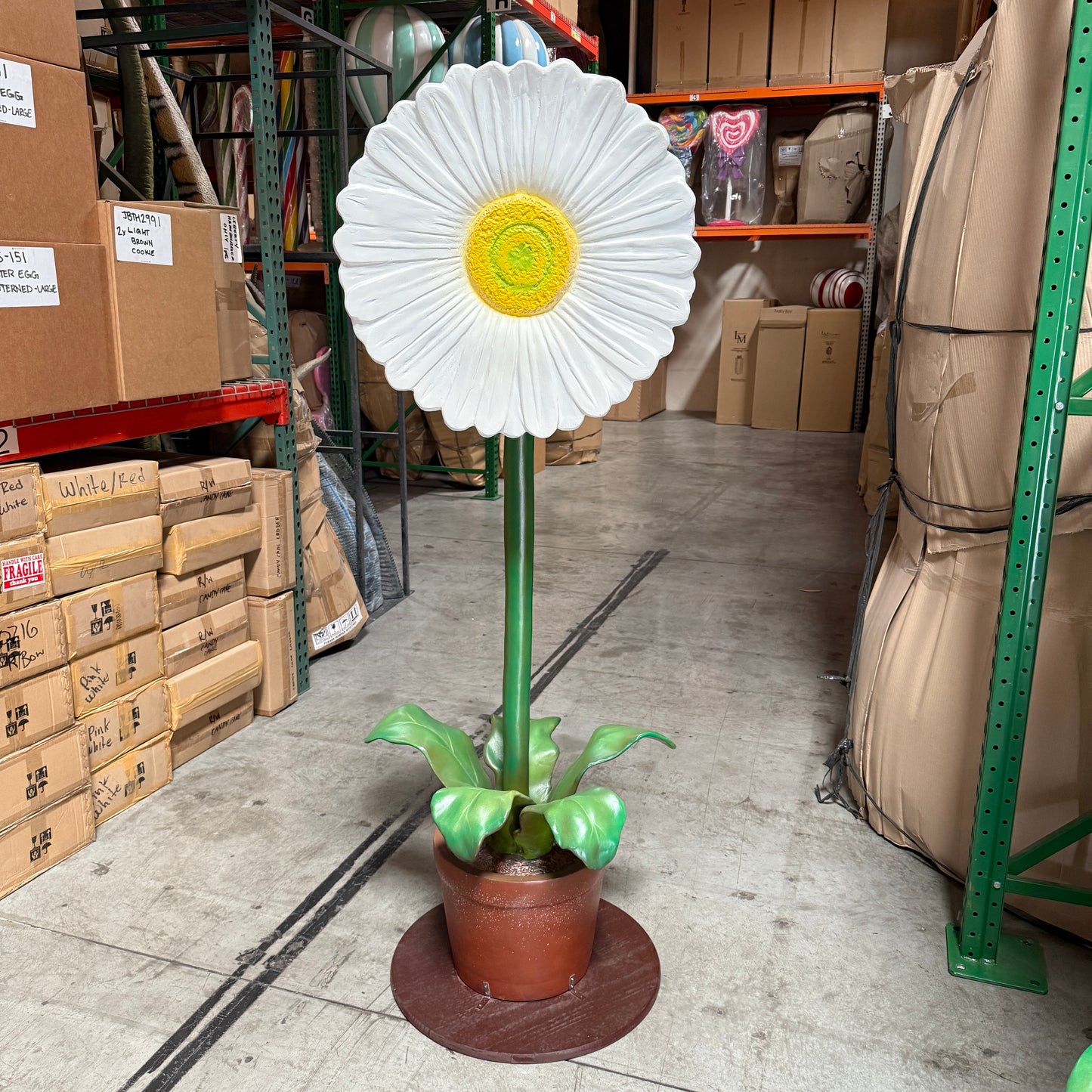 Large Daisy Flower Statue