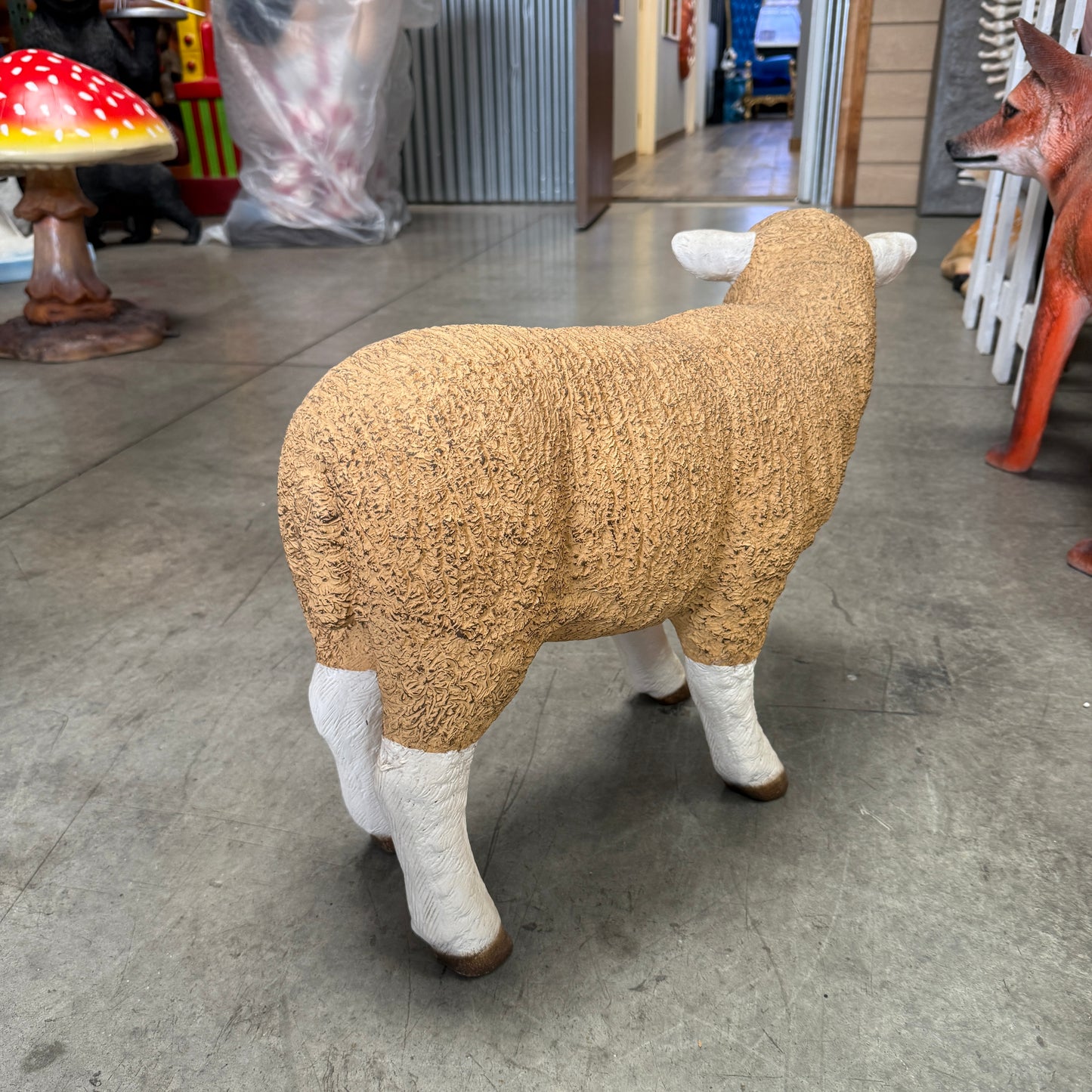 Baby Merino Lamb Statue