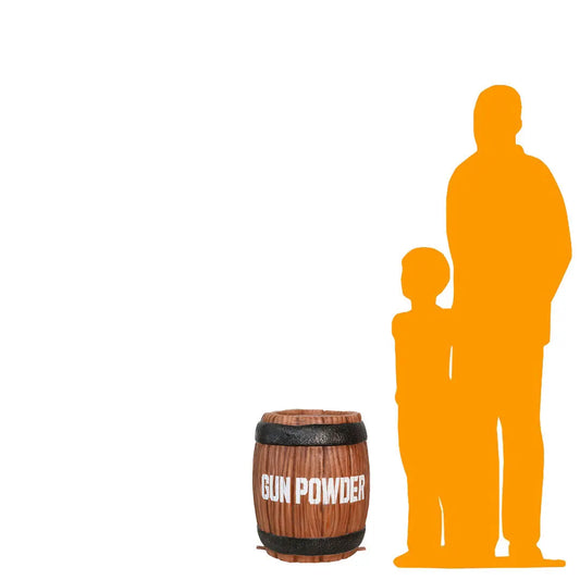 Gunpowder Barrel Statue F0216-6116-T