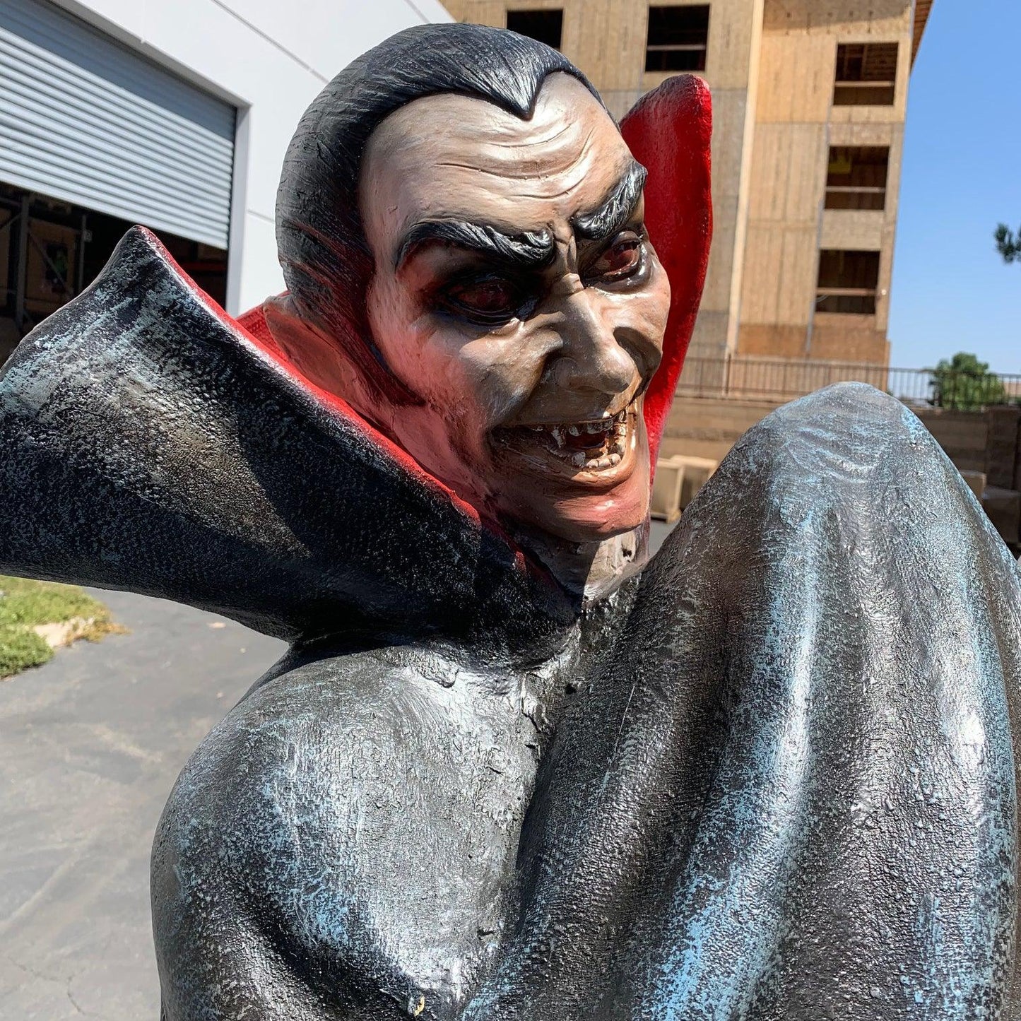 Dracula With Cup Statue