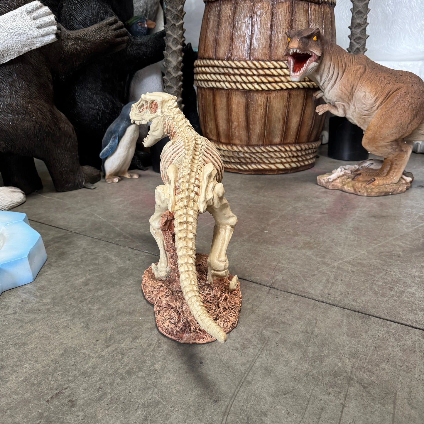 Small T-Rex Dinosaur Skeleton Statue A0070-6481-DT