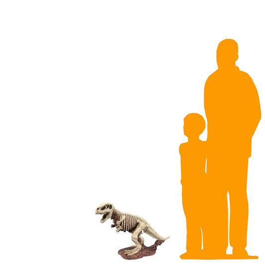 Small T-Rex Dinosaur Skeleton Statue A0070-6481-DT