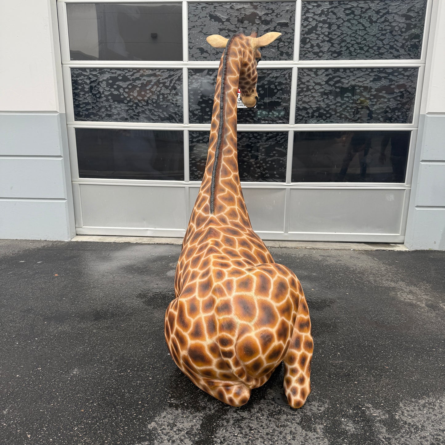 Large Laying Giraffe Statue