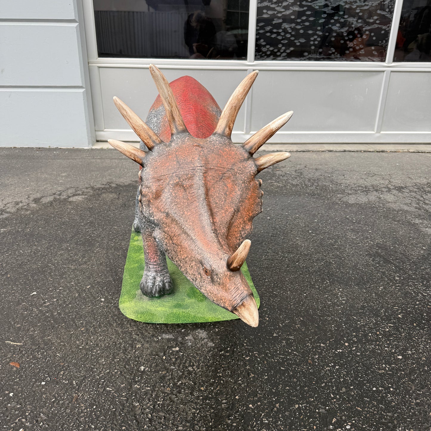 Baby Triceratops Dinosaur Life Size Statue