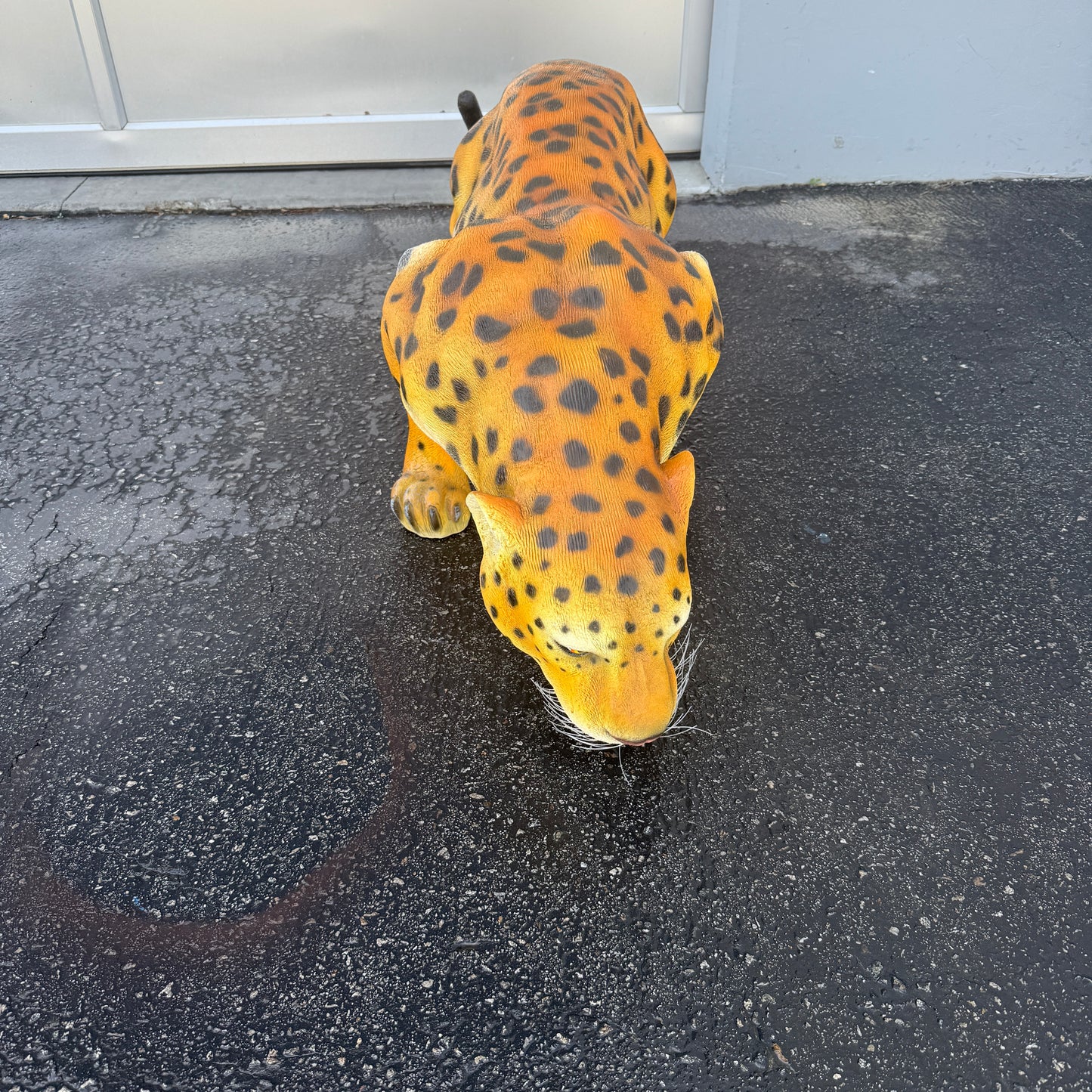 Crouching Jaguar Statue